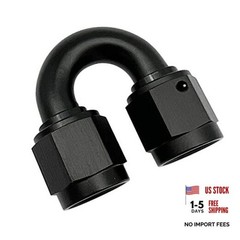 Female to Female Swivel Coupler Fitting Adapter Union Aluminium 8AN 180 Degree