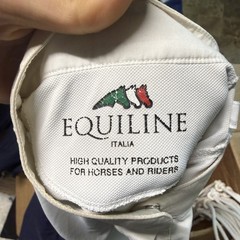 Women’s Size IT38 White Equiline Long Sleeve Horseback Riding Show Shirt