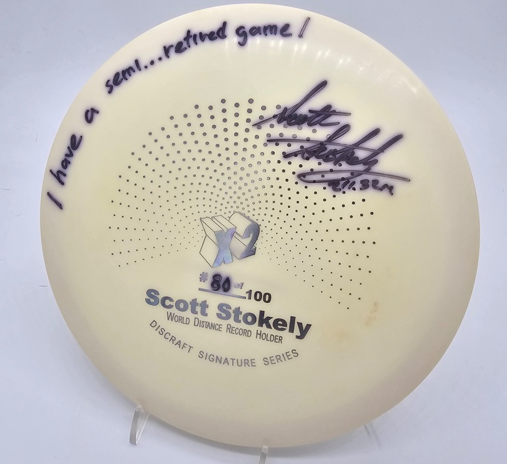 New Discraft X2 signature Series signed Scott Stockely 80/100