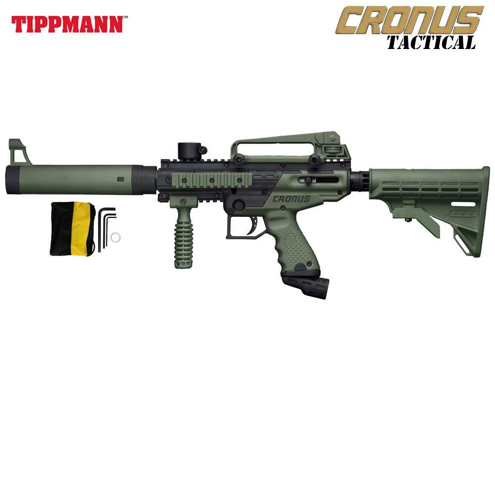 Tippmann Cronus Tactical Paintball Gun – Black / Olive T141007