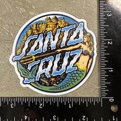 🔥Lot Of 5 Santa Cruz CA Skateboarding 3M Stickers Beach Wave Mermaid Hand Bones