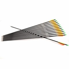 12Pcs 30inch Fibreglass Archery Arrows OD8mm Field Hunting Target Broadhead Tool