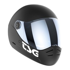 TSG Pass 2.0 Full Face Helmet , Downhill Skateboarding, L (58-60 cm), Black