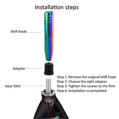 Long Shift Knob Extension Shifter Handle Aluminum Alloy Gear Stick Multicolor
