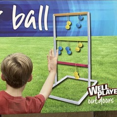 Ladder Ball Game Set Outdoor Lawn Toss 34x18x23” 2-4 Players Ages 6+