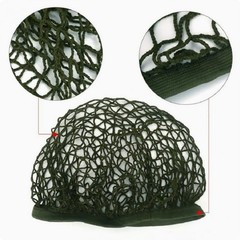 Tactics Airsoft Helmet Net Cover, Army Green Camouflage One Size, black