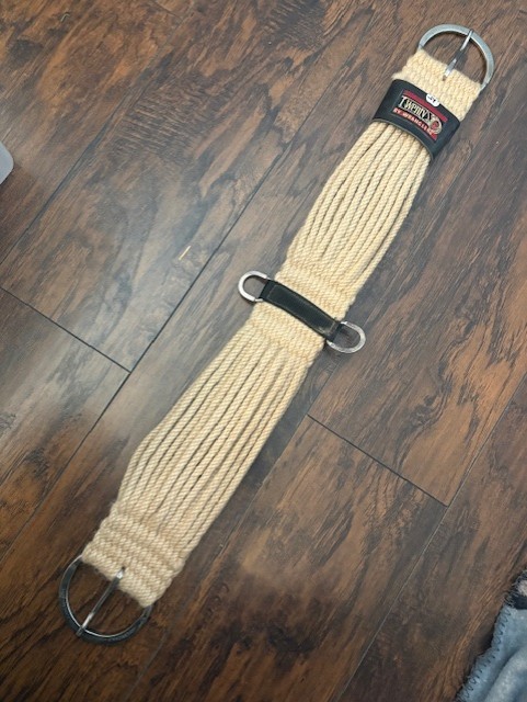 Mohair 27 Strand String Girth Cinch Horse Size 34” Twenty x By Wrangler