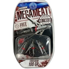G5 Megameat Broadhead 100 Grain 3 Blades Chisel Tip for Precision Hunting