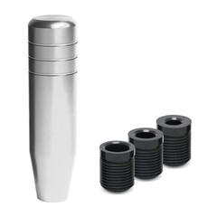 KITUREK 5″ Gear Shifter Knob, Universal Aluminum Alloy Car Weighted Gear Silver