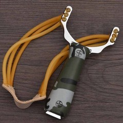 Slingshot CAMOUFLAGE High Velocity Powerful Catapult Hunt 100 Slingshot Ammo
