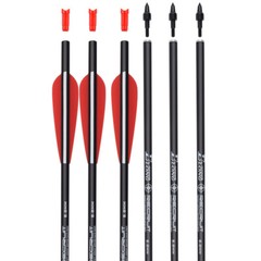 12pcs 20inch Crossbow Bolts Carbon Arrows With 4″ vane 8.8mm Shaft Shooting USA