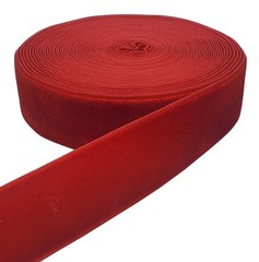 10 Yards Velvet Ribbon Spool (Red, 1″) Red 1″