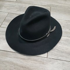 Stetson Pony Express DW411 Outland Black Wool Hat Size 7