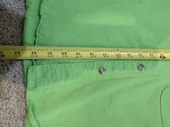 RODS western wear child’s youth L western Show Shirt Lime Green