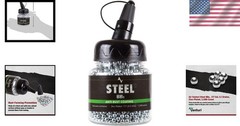 177 Cal Zinc-Plated Steel BBs – 2,500ct for Optimal Airsoft Performance