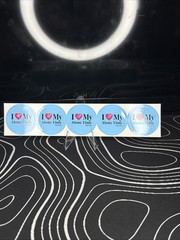 Supreme I Love My Alone Time Mini Stickers Sheet SS26