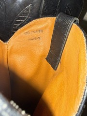 Trennis Women’s Black Leather Western Cowboy Boots Made in Brazil US 7M