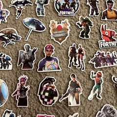 Mix 50 PCs Fortnite PC Epic Game Luggage Notebook Sticker-Lot A