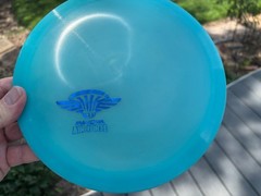 2021 Blue GLOW Flat Champion Eagle Disc Golf Innova Penned (Free Returns) #2416