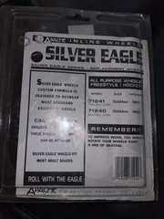 Apache Silver Eagle Inline Replacement Wheels 70x24mm Med Teal Black