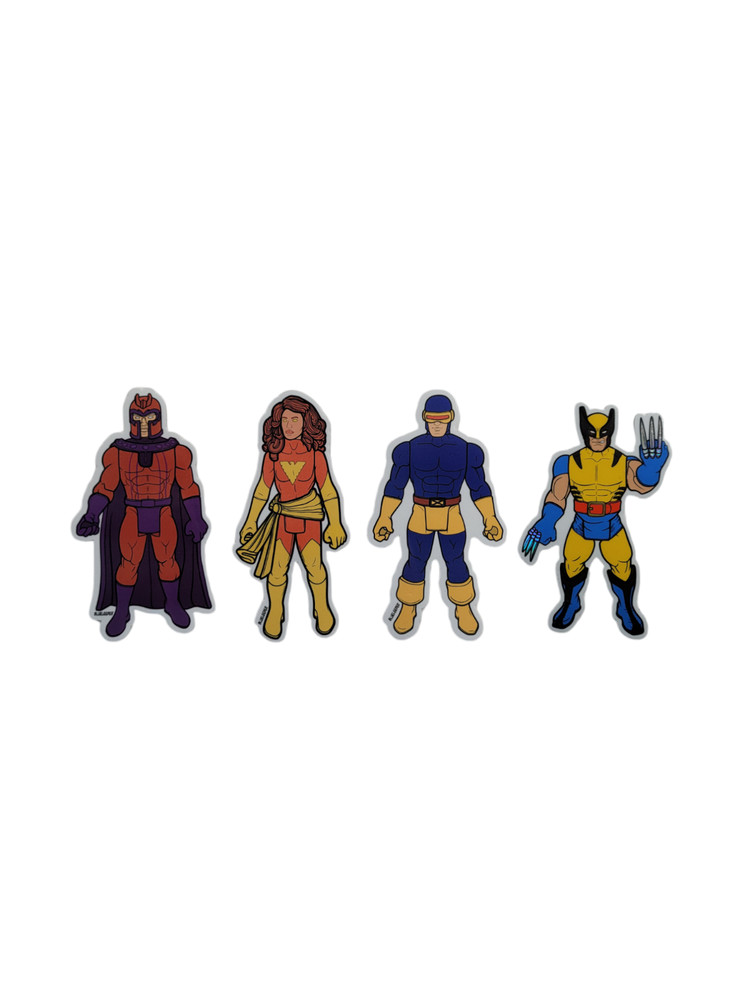 4 Pack – 3 Inch X Men Stickers Wolverine Magneto Cyclops Phoenix