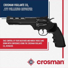 Crosman Vigilante .177 Cal Air Pistol CO2 BB Gun w/ 1500 BBs & 5 CO2 (CCP8B2)