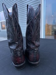 Dan Post, Ostrich Leg Upper, Dark Cherry, 10.5 EW