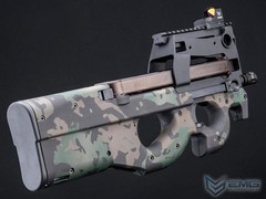 EMG KRYTAC FN Herstal P90 Airsoft AEG Training Rifle w/ Custom Cerakote BLK CAMO