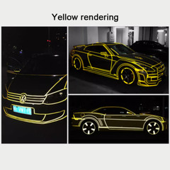 Reflective Safety Pinstripe Tape Self Adhesive Sticker Strip Decal 4-Color 45M