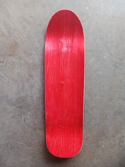 9.25″ Skateboard Deck Pool Shape MIX Mfg Handcrafted in USA Red Adj. WB