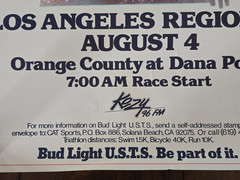 Vintage Bud Light USTS Poster 1982 United States Triathlon Series Los Angeles