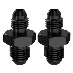 4AN External Thread to 3AN Flared Coupler Union Fitting, Aluminum AN4-AN3