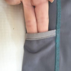 Riding Sport Dover Saddlery Gray Teal Full Seat Silicone Grip Riding Pants L