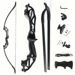 30/40Lbs Takedown Bow 53» Straight Draw Bow Aluminium Alloy Riser Right Hands