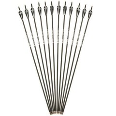 12/24Pcs 30″ Fiberglass Arrows Archery OD 7.8mm For Recurve/Compound bow Hunting