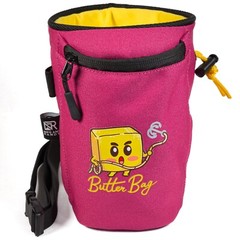 Nips and Randy Rock Climbing Chalk Bag | Raspberry | Butter Bag | Bouldering