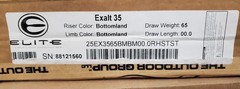 Elite Exalt 35 Hunting Bow NIB 65lbs 24.5-30in Draw Bottomlands