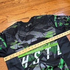 HK Army HSTL Paintball Jersey Mens Small Black Lime Green Padded Sport Graphic