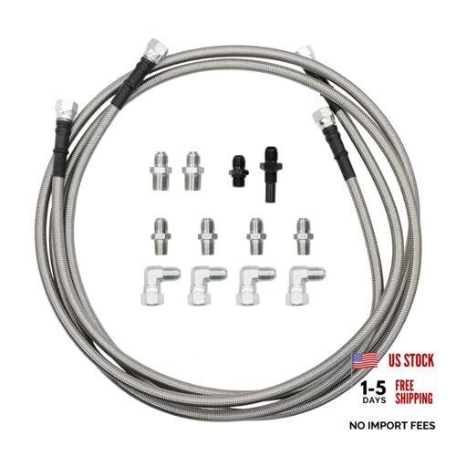 6AN 70″ Transmission Oil Cooler Hose Line kit Compatible with 4L60E 4L80E