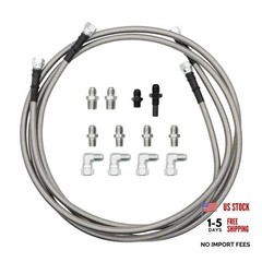 6AN 70″ Transmission Oil Cooler Hose Line kit Compatible with 4L60E 4L80E