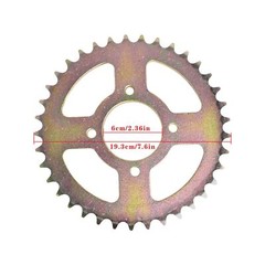 44in/1120mm Quad Go Kart Rear Live Axle Kit Sprocket Brake Wheel Hub Replacem…