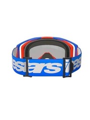 Vision 8 MX ATV MTB Off Road Goggle Blue/Orange – Mirror Red Lens