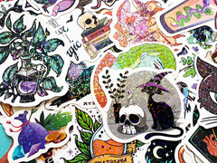 2500 Random Wholesale Gothic Stickers Lot Tattoo Pack Dark Skull Theme Decals
