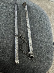 Antique Silver Circassian Riding Crop Nagaika with Concealed Blade 1890 To 1910