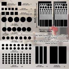 4 Sheets LED Light Blocking Stickers LED Light Blackout Sticker for Routers TVs