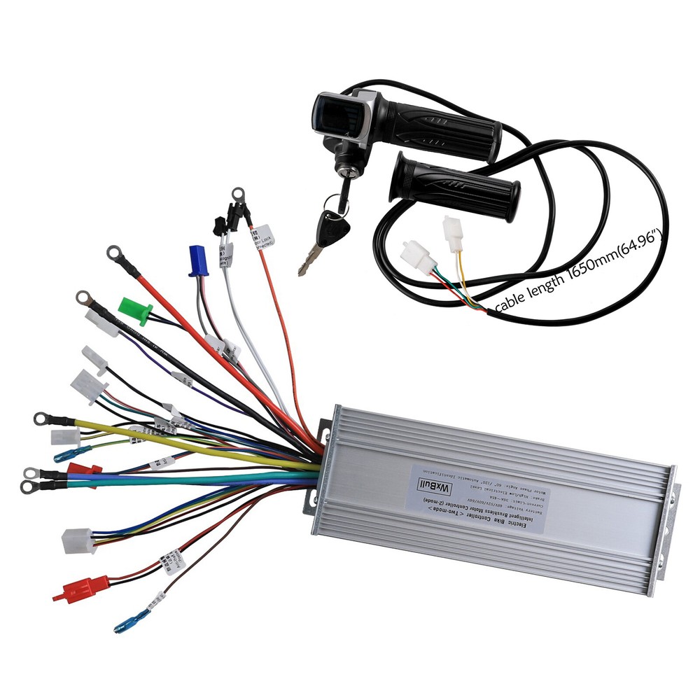 48V-64V 1000W-1800W Brushless Speed Controller LCD Throttle Ebike Go Kart Quad