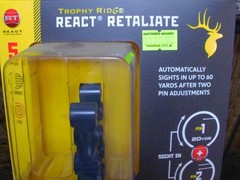 NEW Trophy Ridge React Retaliate 5 Pin Micro Adjustable Bow Sight RH AS855D NWT
