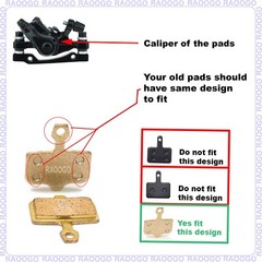 Brake Pad All-Metal fit Zero Apollo Vsett Nanrobot d6+ Electric Scooter 2 pairs