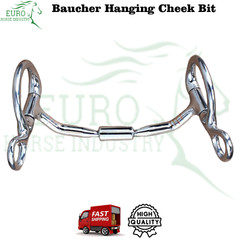 Euro Horse Comfort Barrel Baucher Bit Hanging Cheek Equestrian Horse Bit