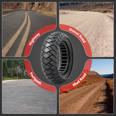 2 PCS 10×3.0 255×80 (80/65-6) Solid Tire,10 Inches Electric Scooter Wheels 10 x